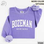 Bozeman Comfort Colors® Sweatshirt, Bozeman Montana Souvenir Sweater, Gift for Bozeman Traveler T-Shirt, Bozeman Long-Sleeve Shirt