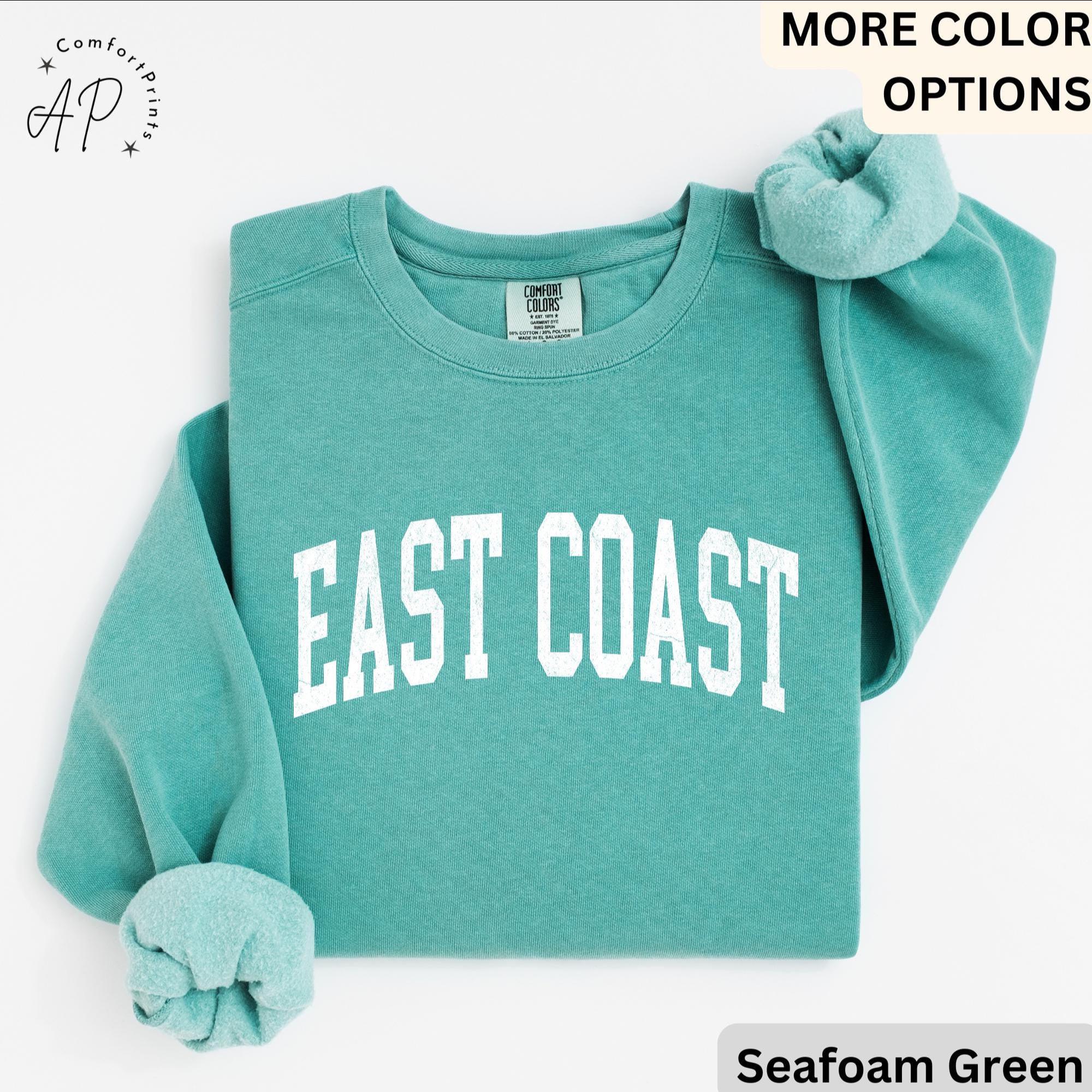 East Coast Comfort Colors® Sweatshirt, East Coast Girl Souvenir Sweater, Gift for East Coast Beach T-Shirt, East Coast Long-Sleeve Shirt