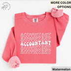 Accountant Comfort Colors® Sweatshirt, Gift for Accounting Sweater, Accountant T-Shirt, Public Accountant Long-Sleeve Shirt