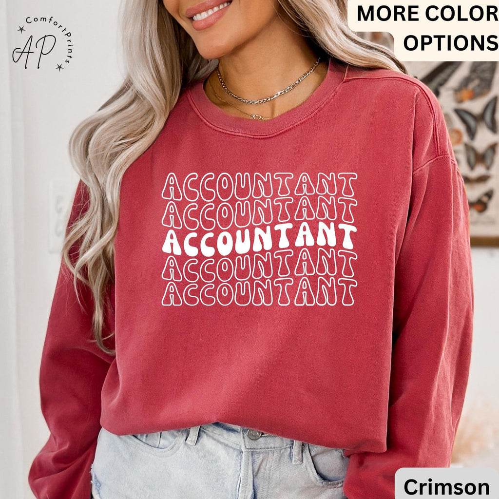Accountant Comfort Colors® Sweatshirt, Gift for Accounting Sweater, Accountant T-Shirt, Public Accountant Long-Sleeve Shirt