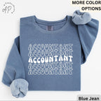 Accountant Comfort Colors® Sweatshirt, Gift for Accounting Sweater, Accountant T-Shirt, Public Accountant Long-Sleeve Shirt