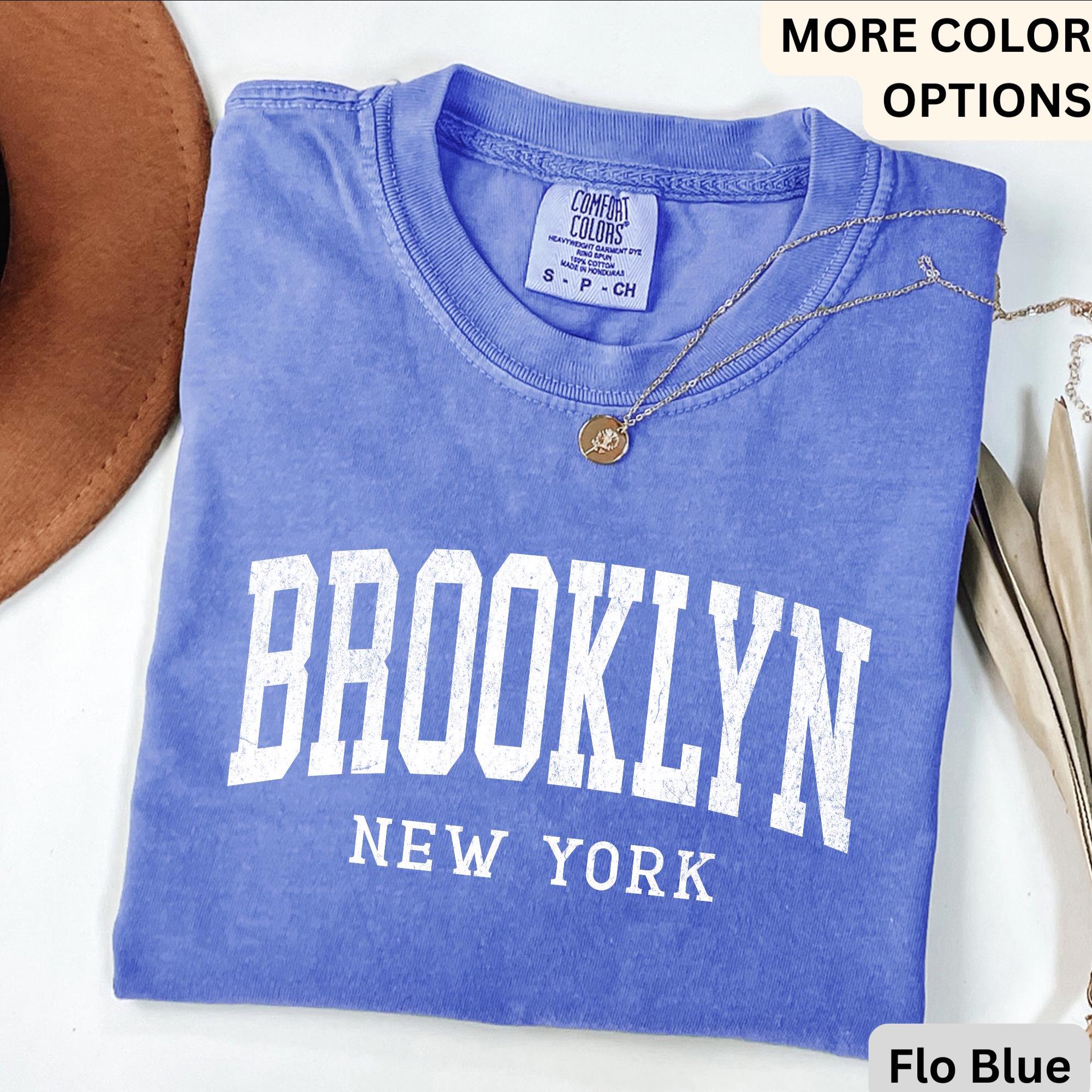Brooklyn Comfort Colors® T-Shirt, Brooklyn New York Souvenir Shirt, Gift for Brooklyn Traveler Sweatshirt, Brooklyn Long-Sleeve Shirt