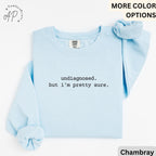 Mental Health Awareness Comfort Colors® Sweatshirt, ADHD Sweater, Undiagnosed But I'm Pretty Sure Shirt, Chronic Illness Long-Sleeve Shirt