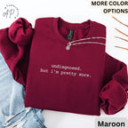 Mental Health Awareness Comfort Colors® Sweatshirt, ADHD Sweater, Undiagnosed But I'm Pretty Sure Shirt, Chronic Illness Long-Sleeve Shirt