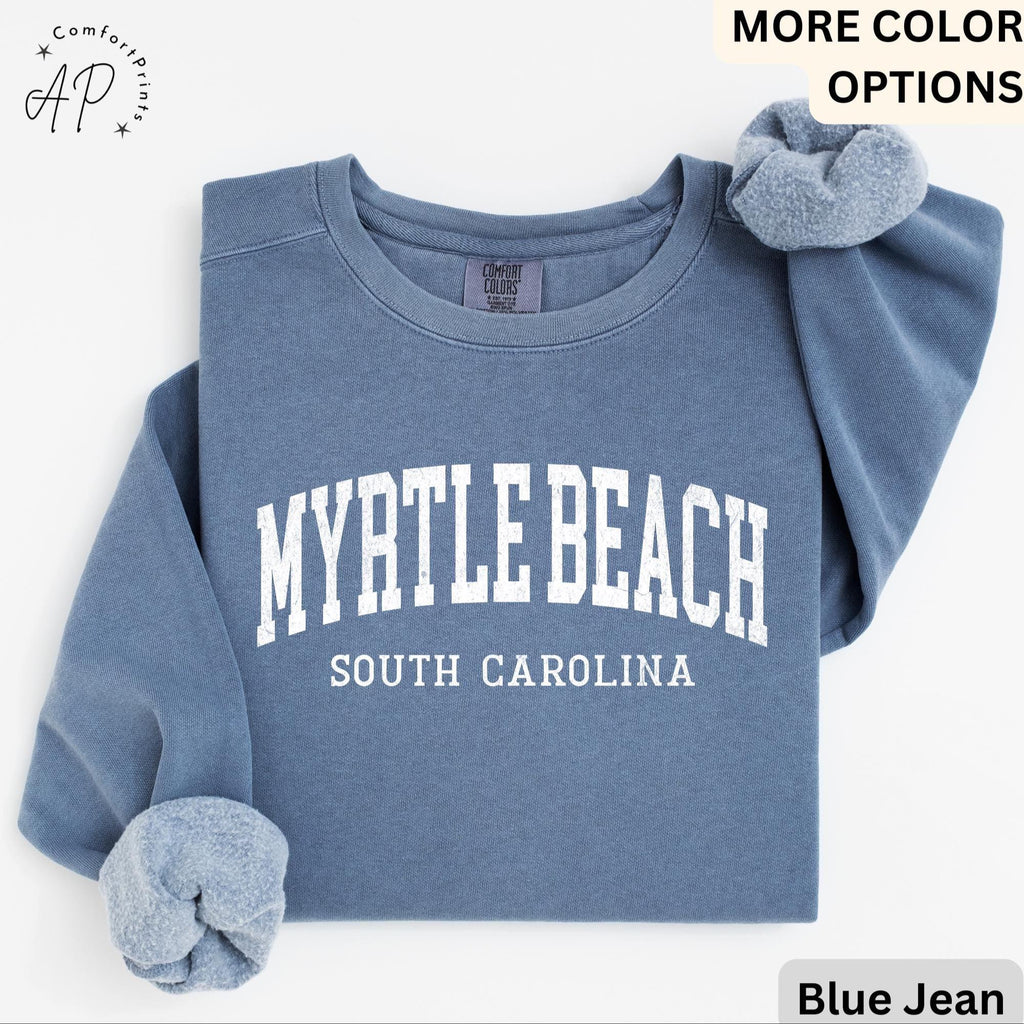 Myrtle Beach Comfort Colors® T-Shirt, Myrtle Beach South Carolina Souvenir Shirt, Gift for SC Sweatshirt, Myrtle Beach Long-Sleeve Shirt