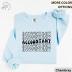 Accountant Comfort Colors® Sweatshirt, Gift for Accounting Sweater, Accountant T-Shirt, Public Accountant Long-Sleeve Shirt