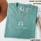Summer Beach Comfort Colors® T-Shirt, A Little Crabby Shirt, Minimalist Beach Sweatshirt, Funny Vacation Long-Sleeve Shirt