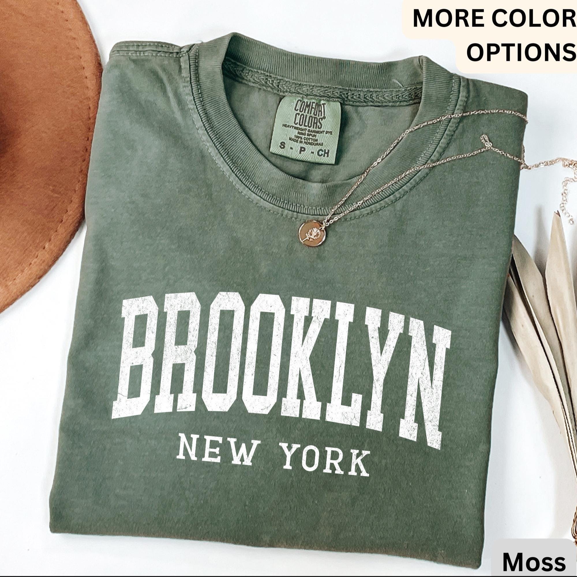 Brooklyn Comfort Colors® T-Shirt, Brooklyn New York Souvenir Shirt, Gift for Brooklyn Traveler Sweatshirt, Brooklyn Long-Sleeve Shirt