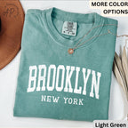 Brooklyn Comfort Colors® T-Shirt, Brooklyn New York Souvenir Shirt, Gift for Brooklyn Traveler Sweatshirt, Brooklyn Long-Sleeve Shirt