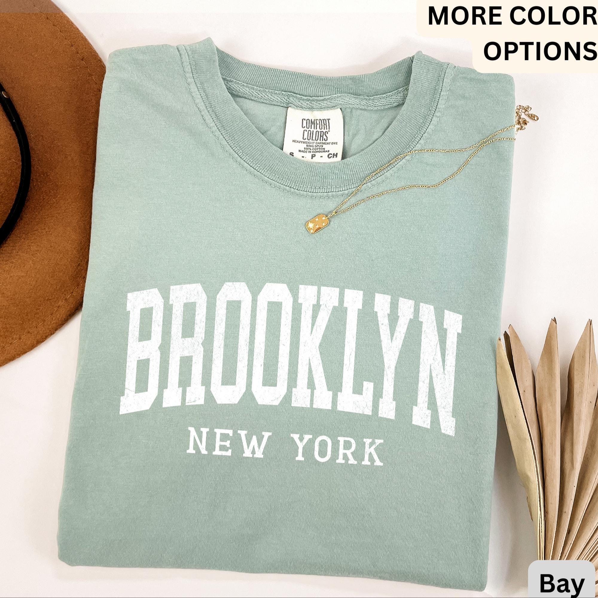 Brooklyn Comfort Colors® T-Shirt, Brooklyn New York Souvenir Shirt, Gift for Brooklyn Traveler Sweatshirt, Brooklyn Long-Sleeve Shirt