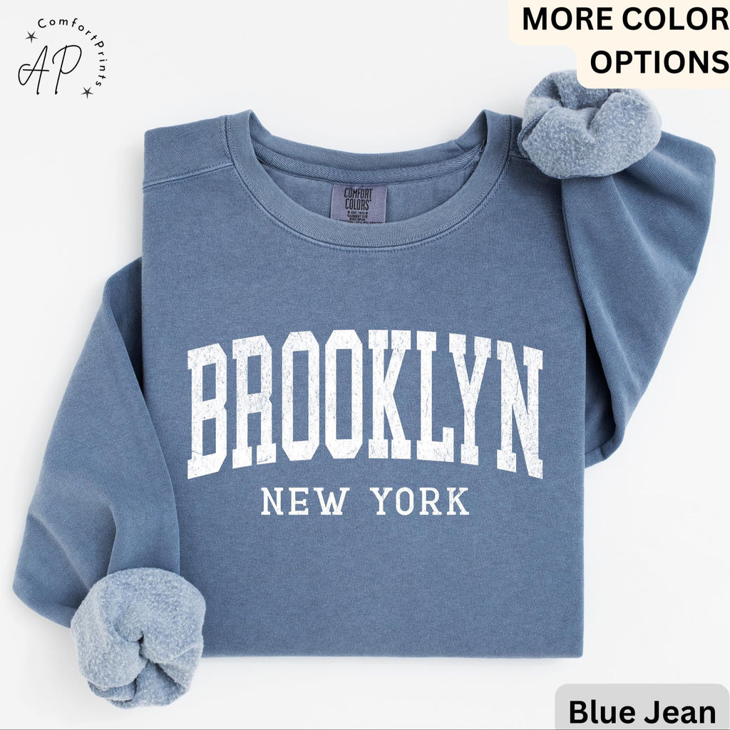 Brooklyn Comfort Colors® T-Shirt, Brooklyn New York Souvenir Shirt, Gift for Brooklyn Traveler Sweatshirt, Brooklyn Long-Sleeve Shirt