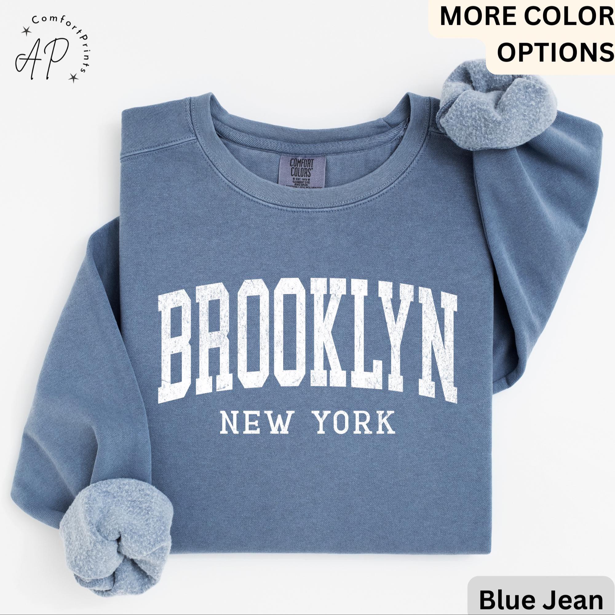 Brooklyn Comfort Colors® T-Shirt, Brooklyn New York Souvenir Shirt, Gift for Brooklyn Traveler Sweatshirt, Brooklyn Long-Sleeve Shirt