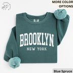 Brooklyn Comfort Colors® Sweatshirt, Brooklyn New York Souvenir Sweater, Gift for Brooklyn Traveler T-Shirt, Brooklyn Long-Sleeve Shirt
