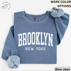Brooklyn Comfort Colors® Sweatshirt, Brooklyn New York Souvenir Sweater, Gift for Brooklyn Traveler T-Shirt, Brooklyn Long-Sleeve Shirt