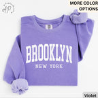 Brooklyn Comfort Colors® Sweatshirt, Brooklyn New York Souvenir Sweater, Gift for Brooklyn Traveler T-Shirt, Brooklyn Long-Sleeve Shirt