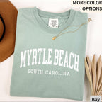 Myrtle Beach Comfort Colors® T-Shirt, Myrtle Beach South Carolina Souvenir Shirt, Gift for SC Sweatshirt, Myrtle Beach Long-Sleeve Shirt