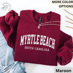Myrtle Beach Comfort Colors® T-Shirt, Myrtle Beach South Carolina Souvenir Shirt, Gift for SC Sweatshirt, Myrtle Beach Long-Sleeve Shirt