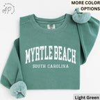 Myrtle Beach Comfort Colors® Sweatshirt, Myrtle Beach South Carolina Sweater, Gift for SC Traveler Shirt, Myrtle Beach Long-Sleeve Shirt
