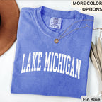 Lake Michigan Comfort Colors® T-Shirt, Lake Michigan Shirt, Gift for Lake Michigan Sweatshirt, Lake Michigan Long-Sleeve Shirt