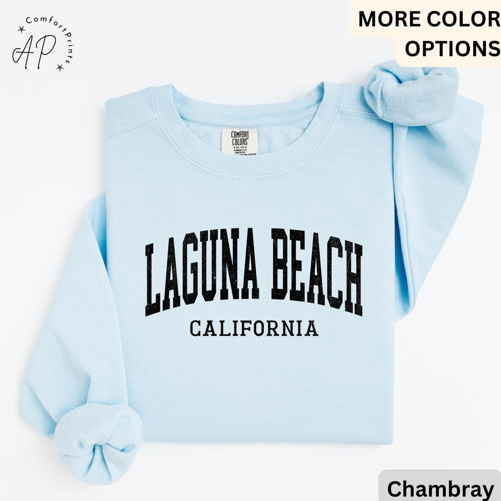 Laguna Beach Comfort Colors® Sweatshirt, Laguna Beach California Sweater, Gift for Laguna Beach T-Shirt, Laguna Beach Long-Sleeve Shirt