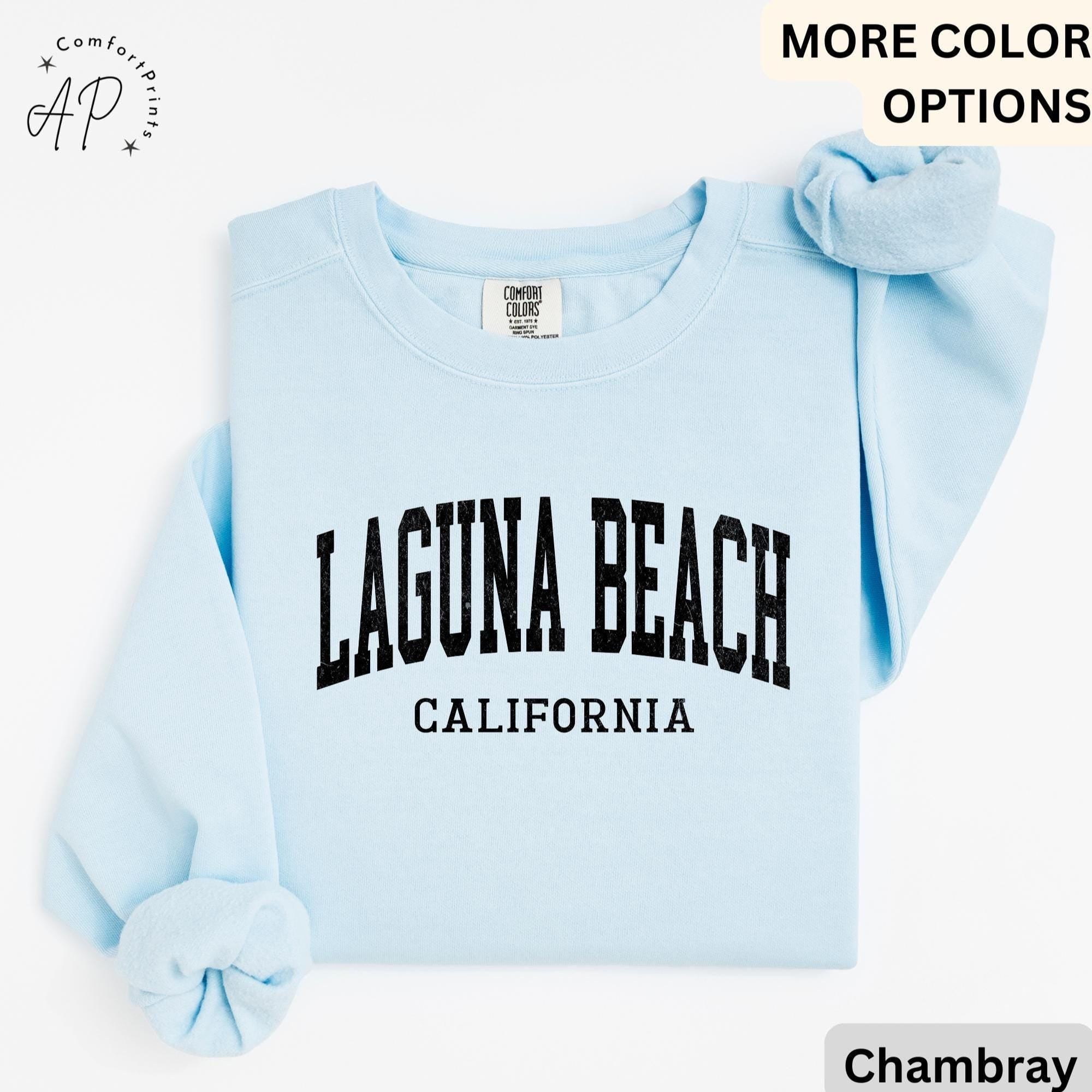 Laguna Beach Comfort Colors® Sweatshirt, Laguna Beach California Sweater, Gift for Laguna Beach T-Shirt, Laguna Beach Long-Sleeve Shirt
