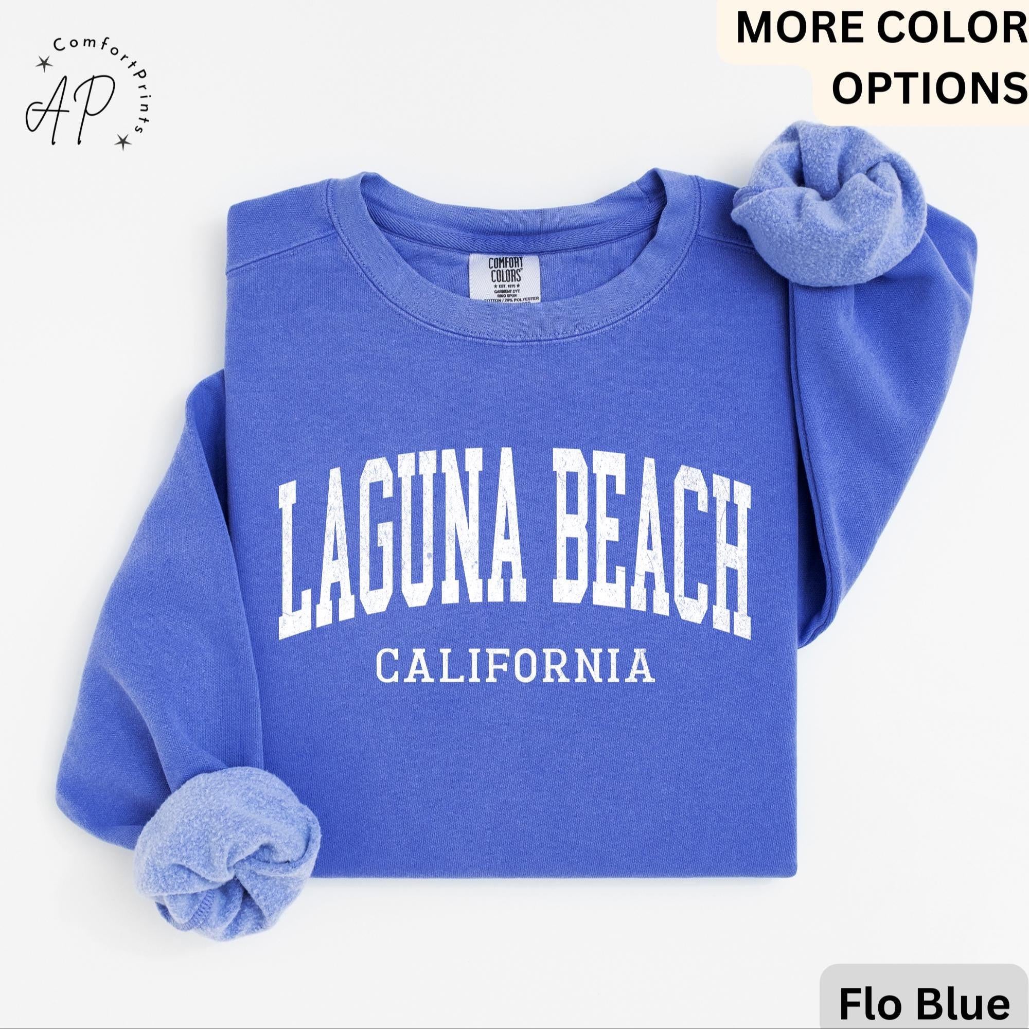 Laguna Beach Comfort Colors® Sweatshirt, Laguna Beach California Sweater, Gift for Laguna Beach T-Shirt, Laguna Beach Long-Sleeve Shirt