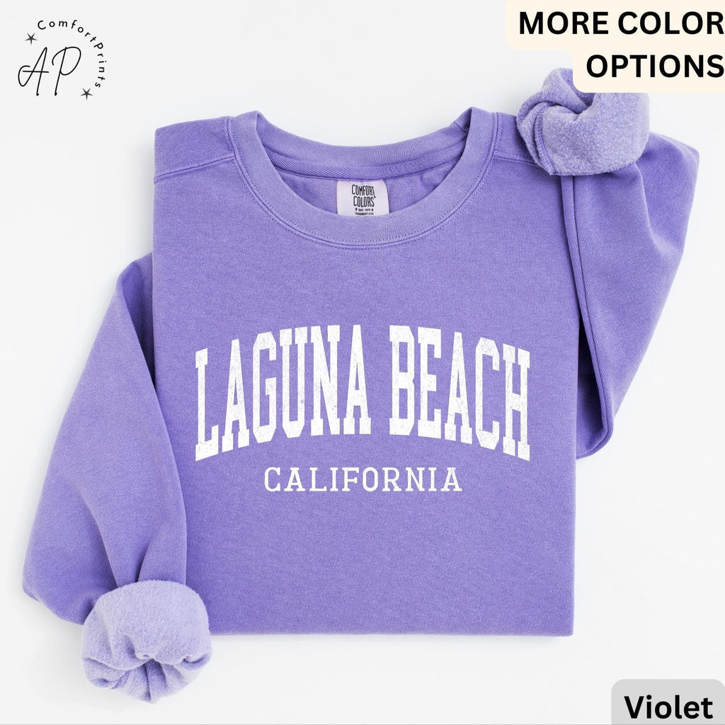 Laguna Beach Comfort Colors® Sweatshirt, Laguna Beach California Sweater, Gift for Laguna Beach T-Shirt, Laguna Beach Long-Sleeve Shirt