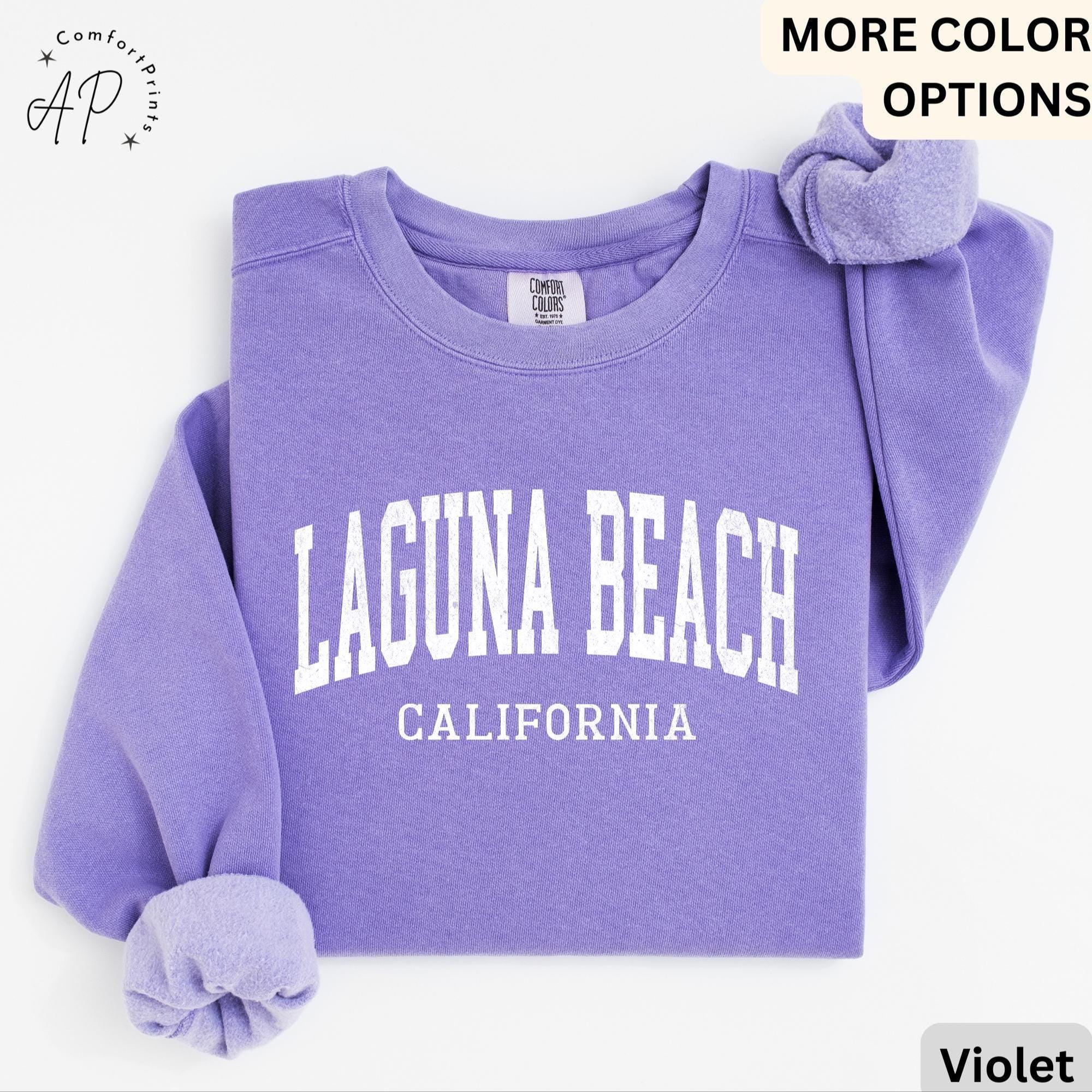 Laguna Beach Comfort Colors® Sweatshirt, Laguna Beach California Sweater, Gift for Laguna Beach T-Shirt, Laguna Beach Long-Sleeve Shirt