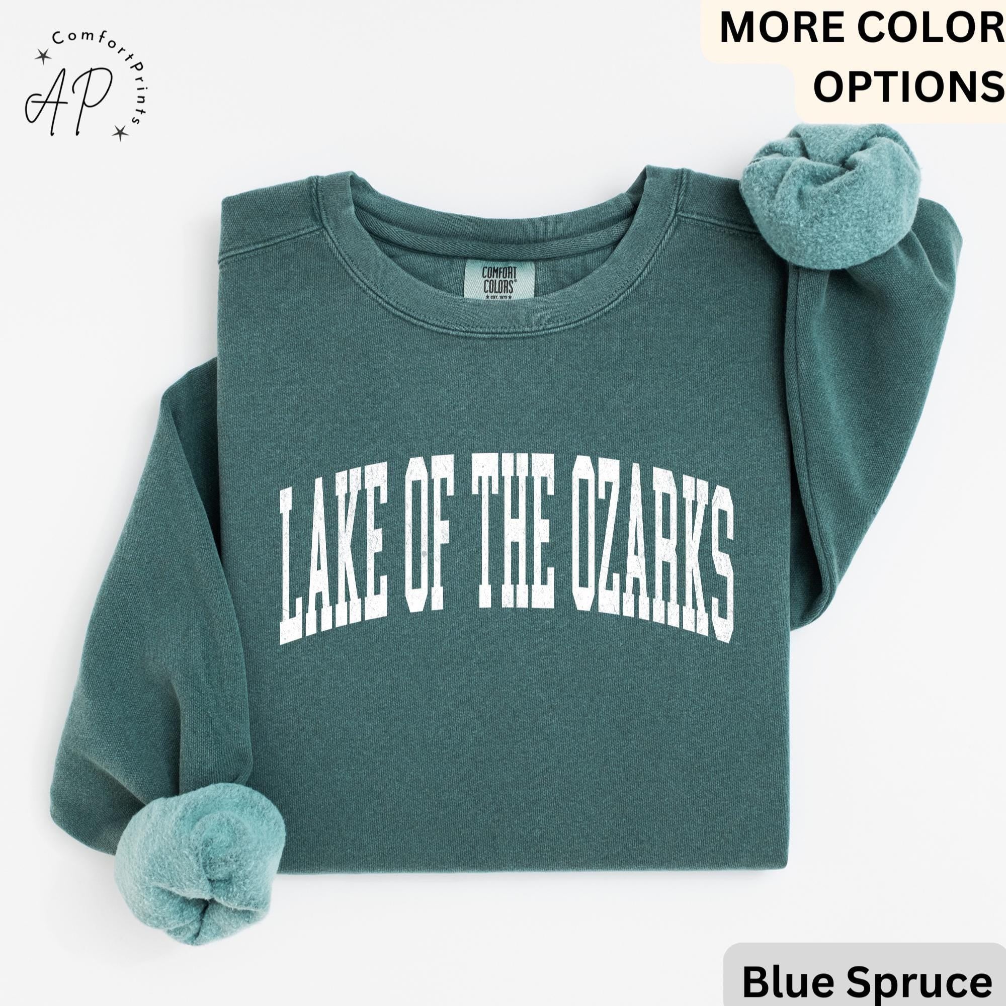 Lake of the Ozarks Comfort Colors® T-Shirt, Souvenir Ozark MO Shirt, Gift for Lake Ozarks Sweatshirt, Lake of the Ozarks Long-Sleeve Shirt