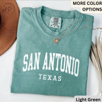 San Antonio Comfort Colors® Sweatshirt, San Antonio TX Sweater, Gift for San Antonio T-Shirt, San Antonio Long-Sleeve Shirt