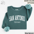 San Antonio Comfort Colors® Sweatshirt, San Antonio TX Sweater, Gift for San Antonio T-Shirt, San Antonio Long-Sleeve Shirt