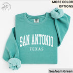 San Antonio Comfort Colors® Sweatshirt, San Antonio TX Sweater, Gift for San Antonio T-Shirt, San Antonio Long-Sleeve Shirt