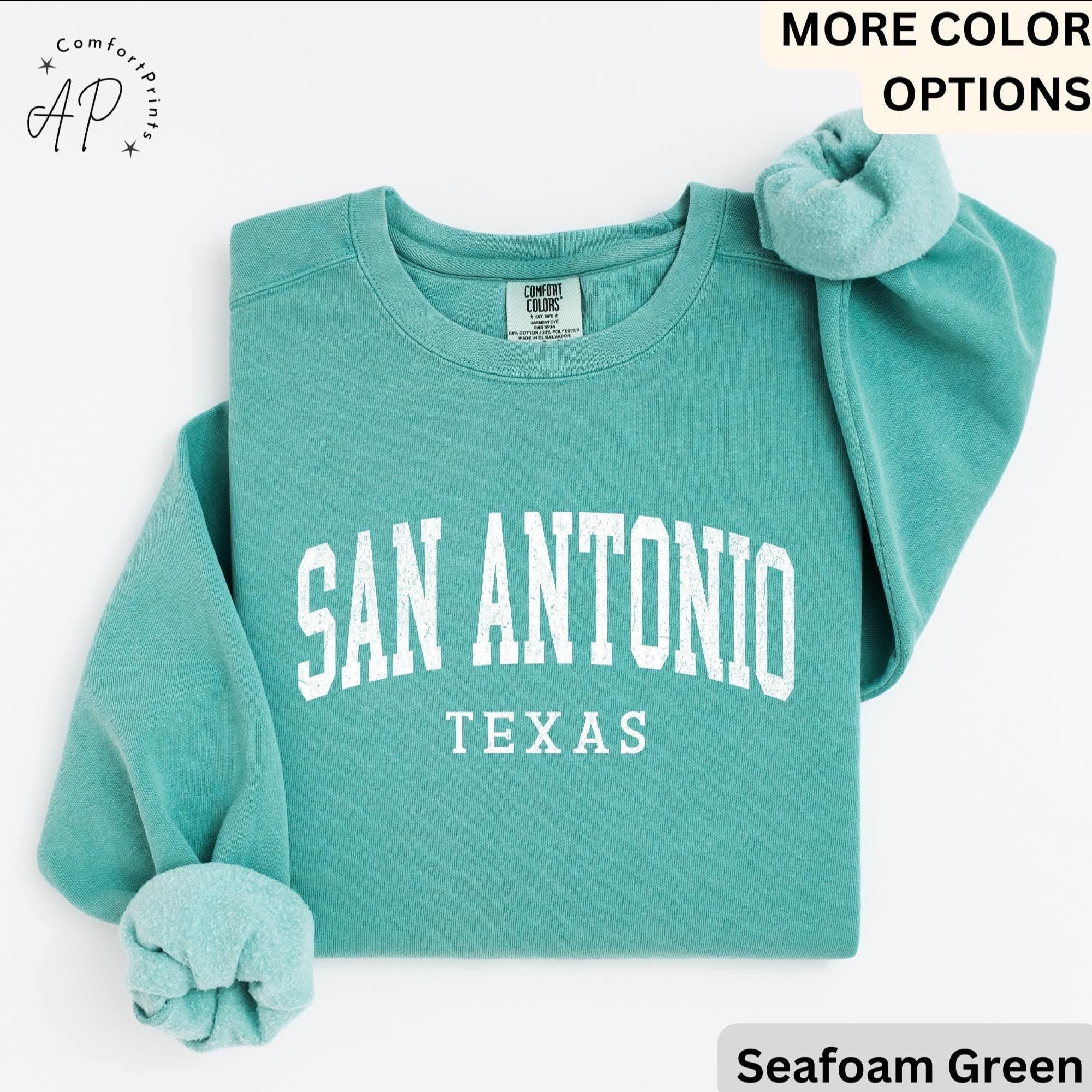 San Antonio Comfort Colors® Sweatshirt, San Antonio TX Sweater, Gift for San Antonio T-Shirt, San Antonio Long-Sleeve Shirt