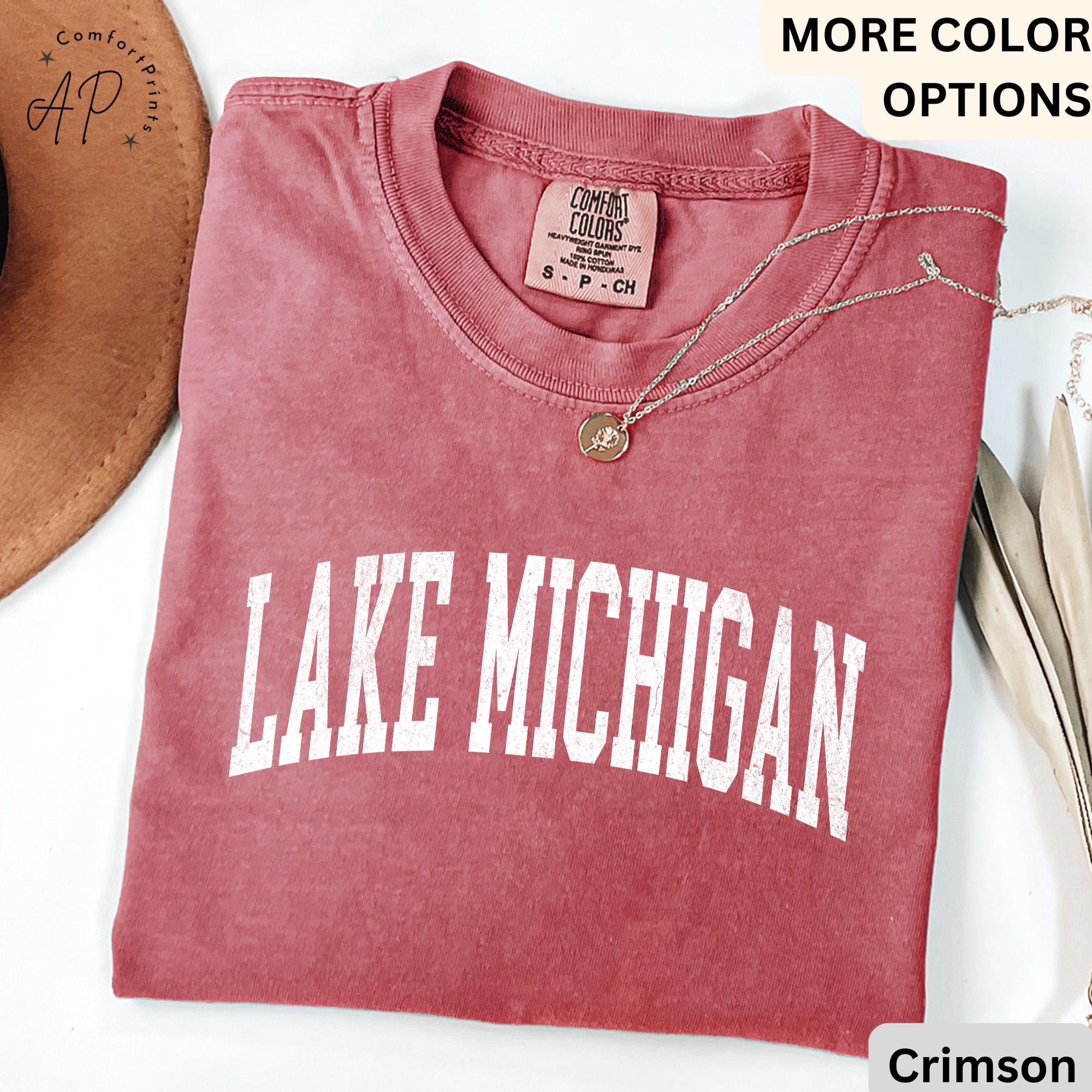 Lake Michigan Comfort Colors® T-Shirt, Lake Michigan Shirt, Gift for Lake Michigan Sweatshirt, Lake Michigan Long-Sleeve Shirt