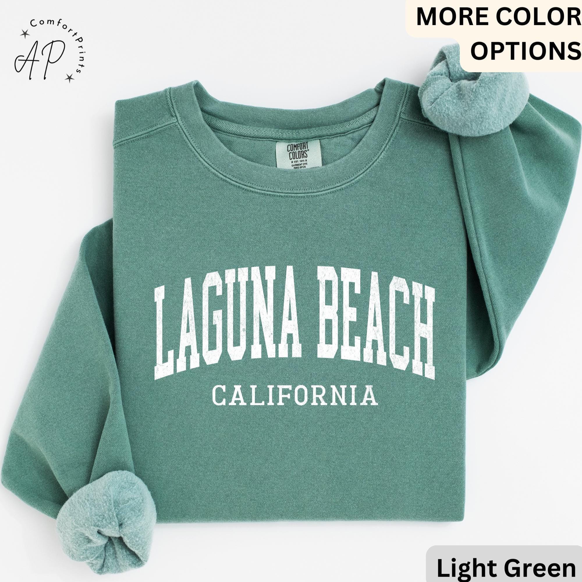 Laguna Beach Comfort Colors® Sweatshirt, Laguna Beach California Sweater, Gift for Laguna Beach T-Shirt, Laguna Beach Long-Sleeve Shirt