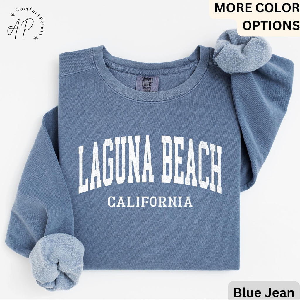 Laguna Beach Comfort Colors® Sweatshirt, Laguna Beach California Sweater, Gift for Laguna Beach T-Shirt, Laguna Beach Long-Sleeve Shirt