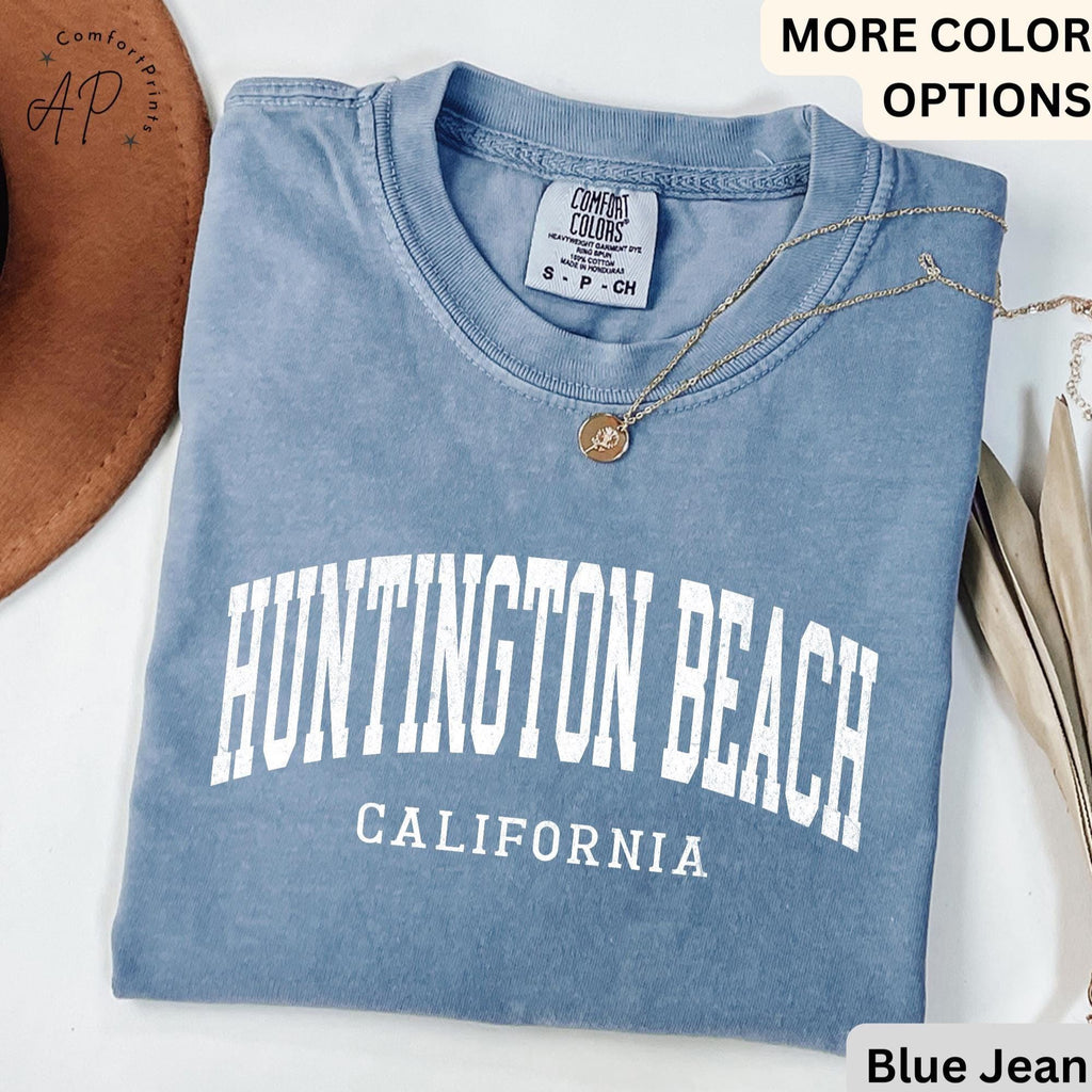 Huntington Beach Comfort Colors® Sweatshirt, Huntington Beach CA Sweater, Gift for Huntington Beach T-Shirt, California Long-Sleeve Shirt