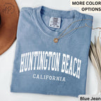 Huntington Beach Comfort Colors® Sweatshirt, Huntington Beach CA Sweater, Gift for Huntington Beach T-Shirt, California Long-Sleeve Shirt