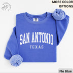San Antonio Comfort Colors® Sweatshirt, San Antonio TX Sweater, Gift for San Antonio T-Shirt, San Antonio Long-Sleeve Shirt