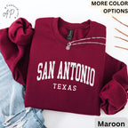 San Antonio Comfort Colors® Sweatshirt, San Antonio TX Sweater, Gift for San Antonio T-Shirt, San Antonio Long-Sleeve Shirt