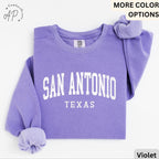 San Antonio Comfort Colors® Sweatshirt, San Antonio TX Sweater, Gift for San Antonio T-Shirt, San Antonio Long-Sleeve Shirt