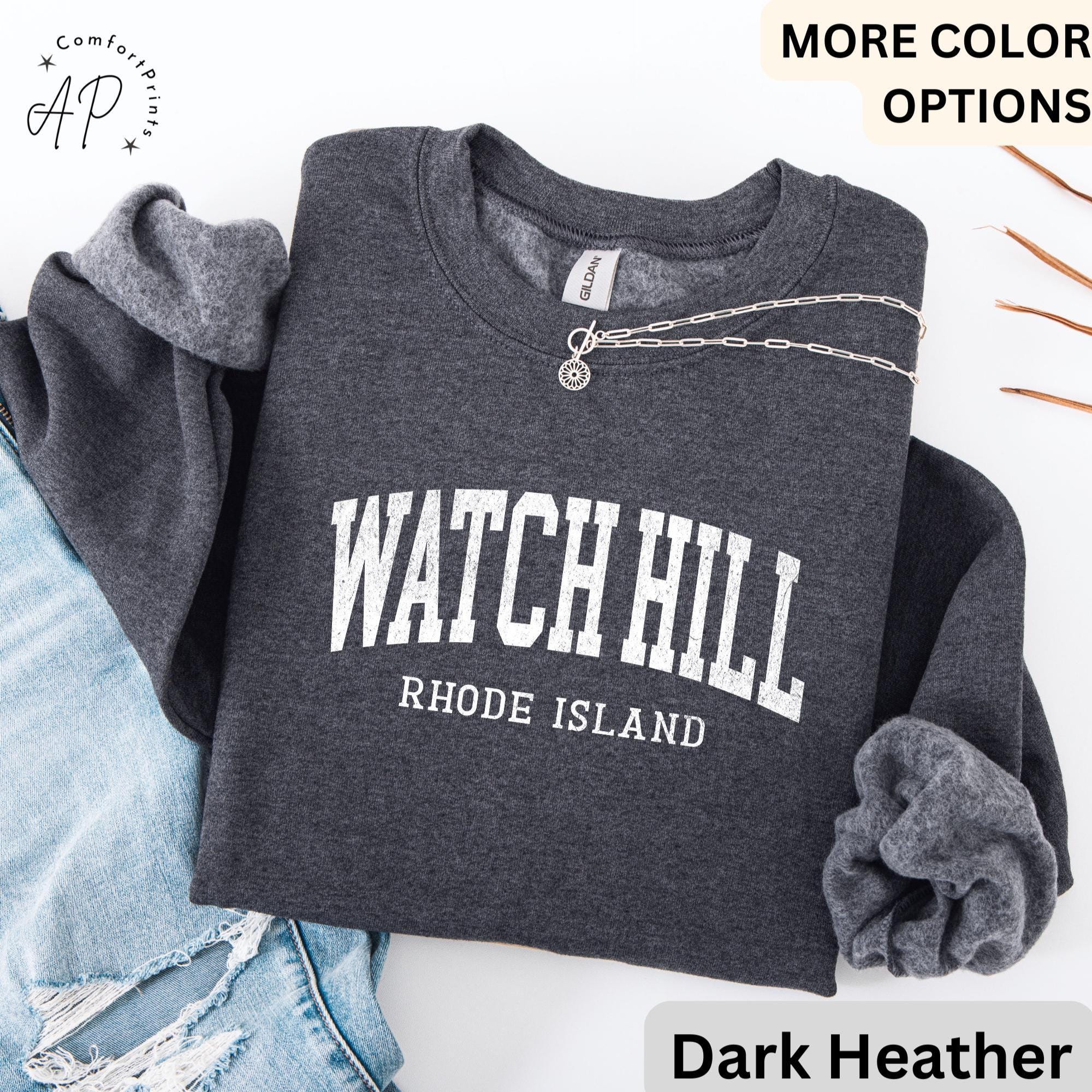 Watch Hill Comfort Colors® Sweatshirt, Watch Hill RI Sweater, Watch Hill Rhode Island T-Shirt, Watch Hill Vacation Long-Sleeve Shirt