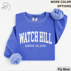 Watch Hill Comfort Colors® Sweatshirt, Watch Hill RI Sweater, Watch Hill Rhode Island T-Shirt, Watch Hill Vacation Long-Sleeve Shirt