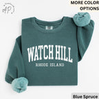 Watch Hill Comfort Colors® Sweatshirt, Watch Hill RI Sweater, Watch Hill Rhode Island T-Shirt, Watch Hill Vacation Long-Sleeve Shirt