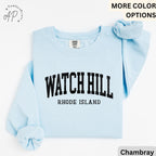 Watch Hill Comfort Colors® Sweatshirt, Watch Hill RI Sweater, Watch Hill Rhode Island T-Shirt, Watch Hill Vacation Long-Sleeve Shirt