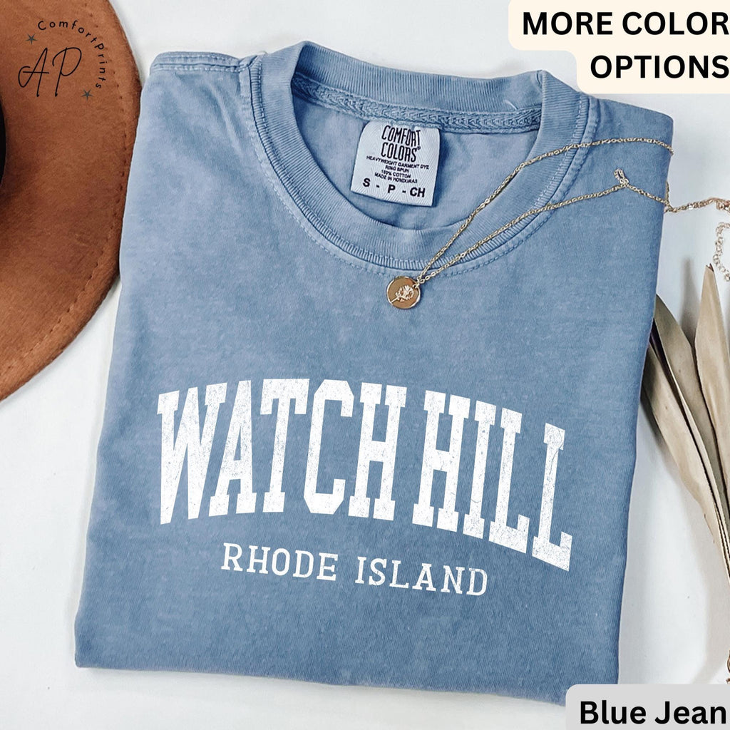 Watch Hill Comfort Colors® Sweatshirt, Watch Hill RI Sweater, Watch Hill Rhode Island T-Shirt, Watch Hill Vacation Long-Sleeve Shirt
