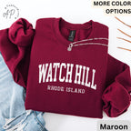 Watch Hill Comfort Colors® Sweatshirt, Watch Hill RI Sweater, Watch Hill Rhode Island T-Shirt, Watch Hill Vacation Long-Sleeve Shirt