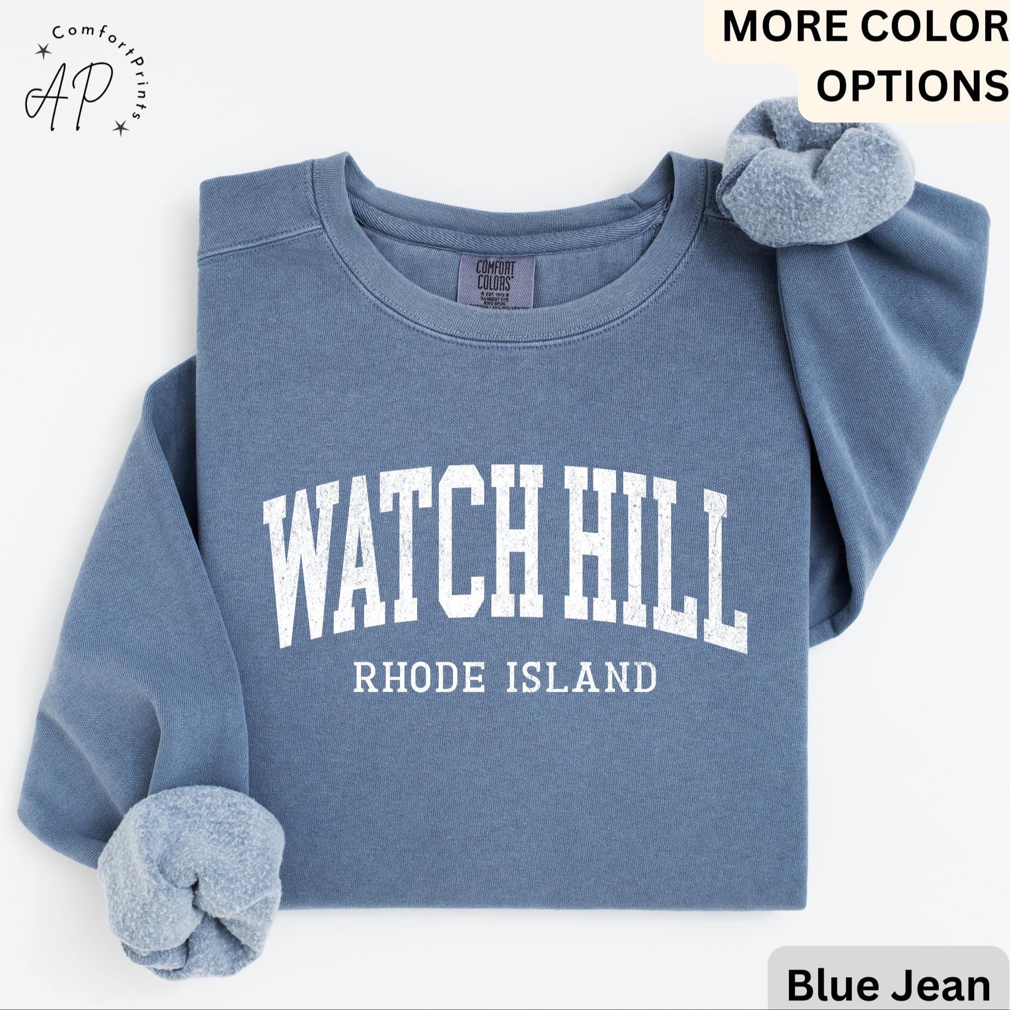 Watch Hill Comfort Colors® Sweatshirt, Watch Hill RI Sweater, Watch Hill Rhode Island T-Shirt, Watch Hill Vacation Long-Sleeve Shirt