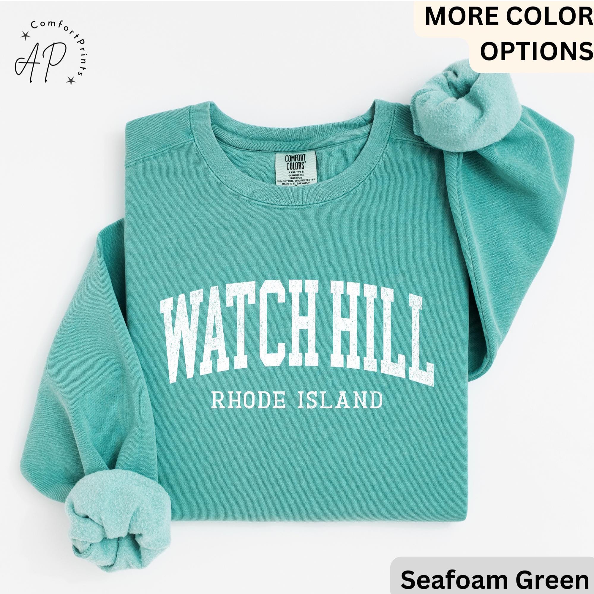 Watch Hill Comfort Colors® Sweatshirt, Watch Hill RI Sweater, Watch Hill Rhode Island T-Shirt, Watch Hill Vacation Long-Sleeve Shirt