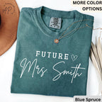 Custom Future Mrs. Comfort Colors Shirt, Bride T-Shirt, Personalized Engagement Tee, Gift for Her